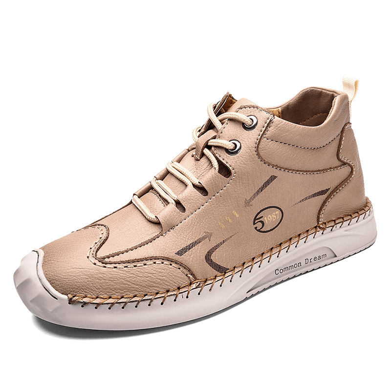 High-Top Tooling Shoes for Men - Microfiber Footwear